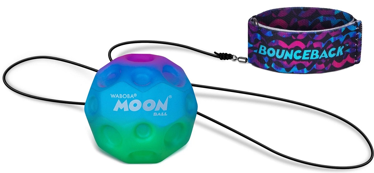 Imaginea produsului 'Minge hipersăritoare cu sistem de prindere: Waboba Moon Ball. Multicolor. Model 2'