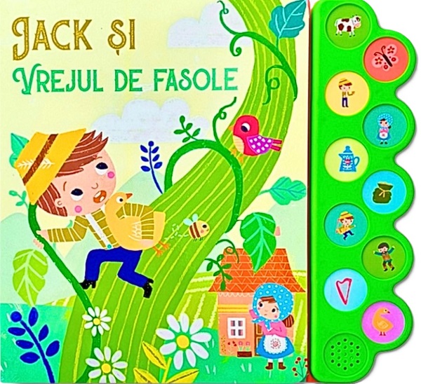 Coperta cărții 'Jack și vrejul de fasole. 10 sunete'