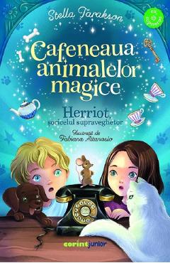 Coperta cărții 'Herriot, șoricelul supraveghetor. Seria Cafeneaua animalelor magice - Stella Tarakson'