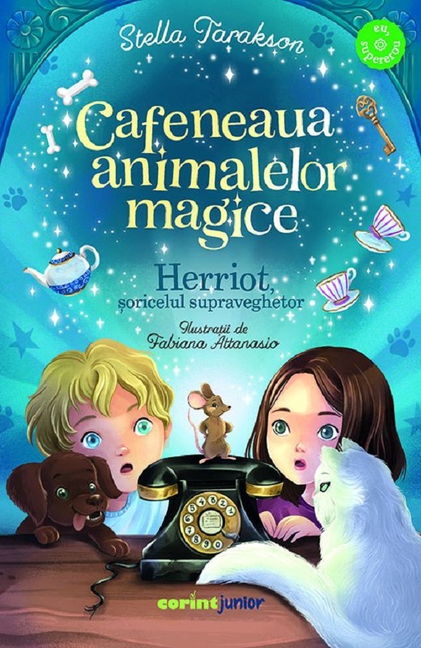 Coperta cărții 'Herriot, șoricelul supraveghetor. Seria Cafeneaua animalelor magice - Stella Tarakson'