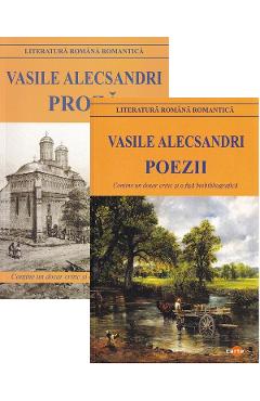 Coperta cărții 'Pachet 2 cărți: Poezii + Proză - Vasile Alecsandri'