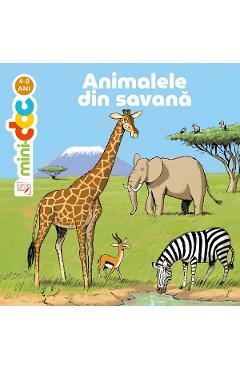 Coperta cărții 'Mini-doc. Animalele din savana - Stephanie Ledu'