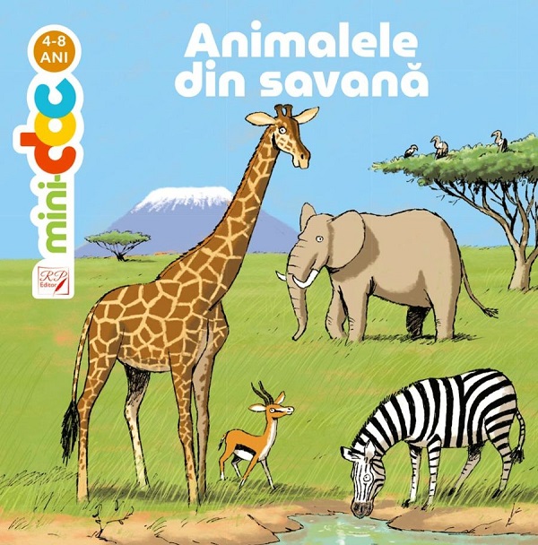 Coperta cărții 'Mini-doc. Animalele din savana - Stephanie Ledu'