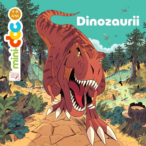 Coperta cărții 'Mini-doc. Dinozaurii - Stephanie Ledu'