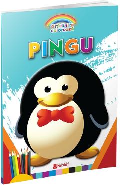Coperta cărții 'Pingu. Grădinița colorează'