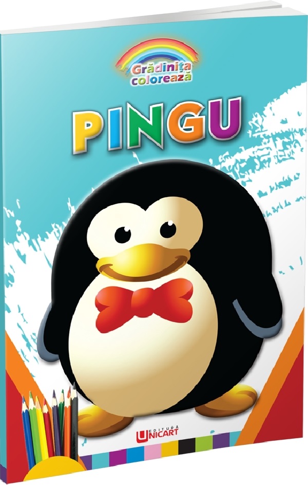 Coperta cărții 'Pingu. Grădinița colorează'