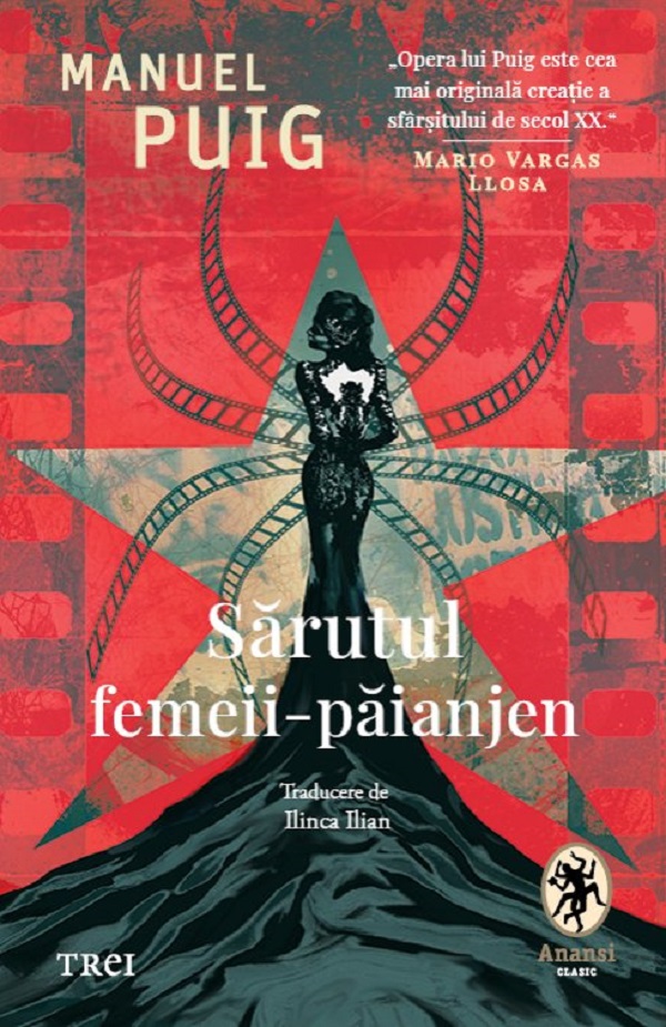 Coperta cărții 'Sărutul femeii-paianjen - Manuel Puig'