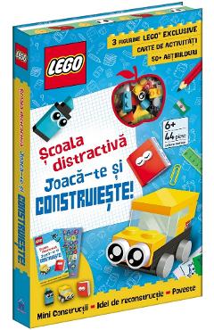 Coperta cărții 'Lego: Școala distractivă. Joacă-te și construiește. 44 piese + carte de activități'