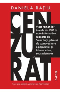 Coperta cărții 'Cenzurat - Daniela Rațiu'