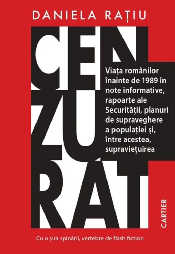 Coperta cărții 'Cenzurat - Daniela Rațiu'
