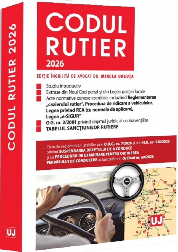 Coperta cărții 'Codul rutier 2026 - Mircea Ursuță'