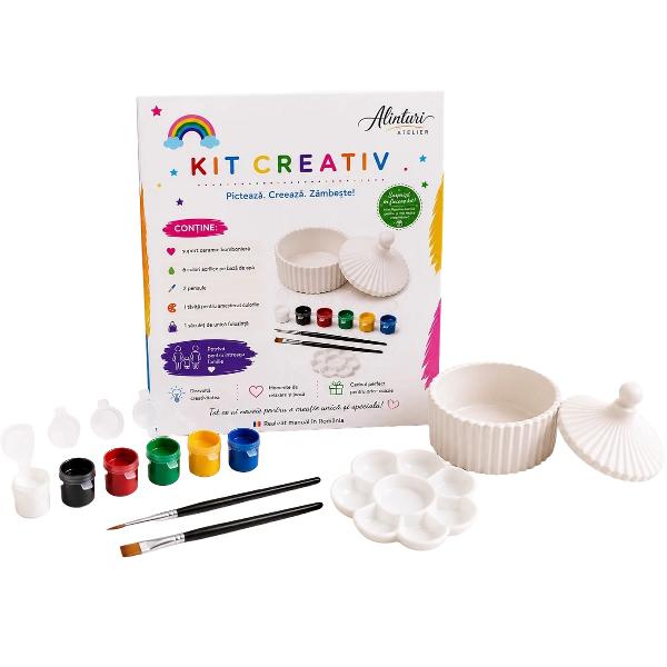 Kit creativ: Bomboniera. Ceramica pentru pictat