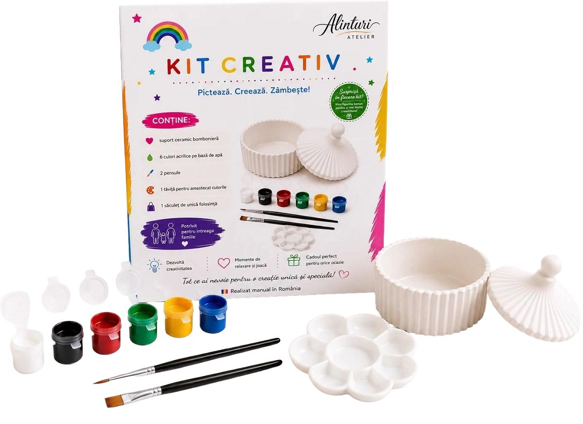 Imaginea produsului 'Kit creativ: Bombonieră. Ceramică pentru pictat'