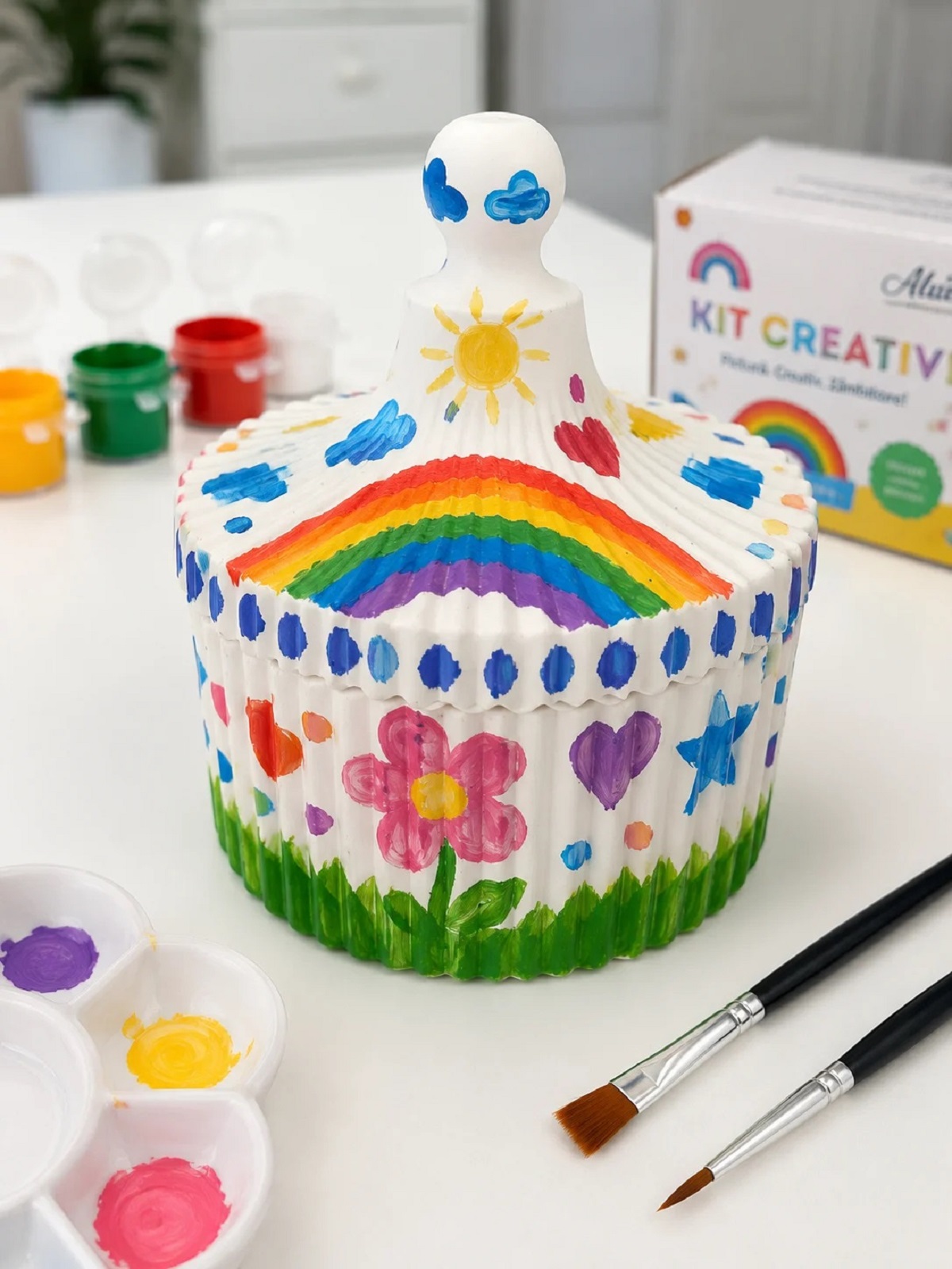 Imaginea produsului 'Kit creativ: Bombonieră. Ceramică pentru pictat'