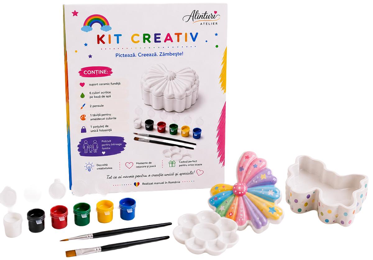 Imaginea produsului 'Kit creativ: Suport ceramic fundiță. Ceramică pentru pictat'