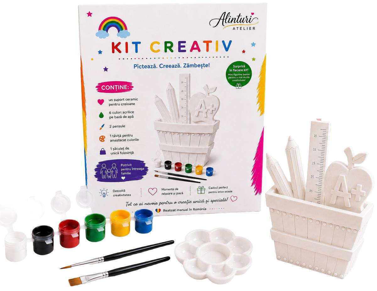 Imaginea produsului 'Kit creativ: Suport creioane. Ceramică pentru pictat'