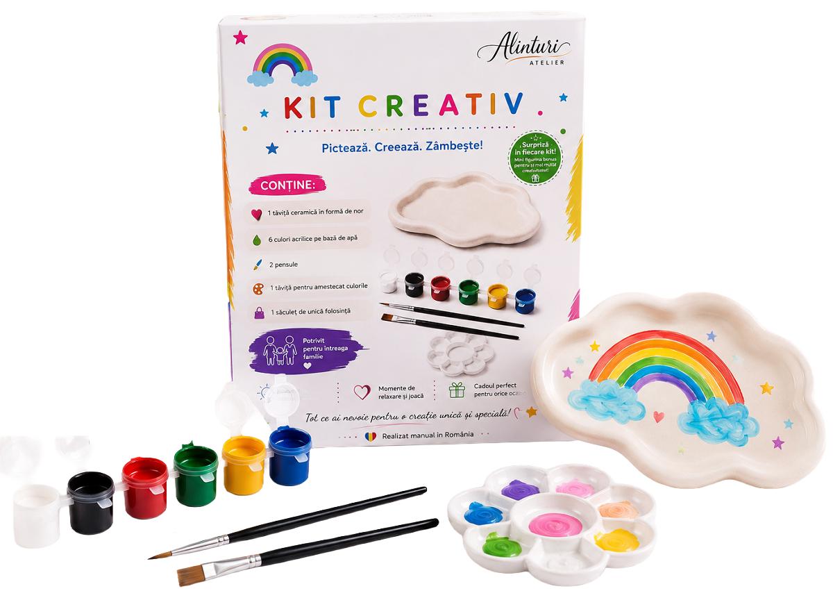 Imaginea produsului 'Kit creativ: Tăviță nor. Ceramică pentru pictat'