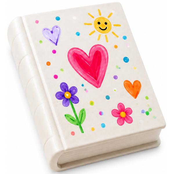 Kit creativ: Carte. Ceramica pentru pictat