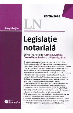 Coperta cărții 'Legislație notarială Ed.2026'