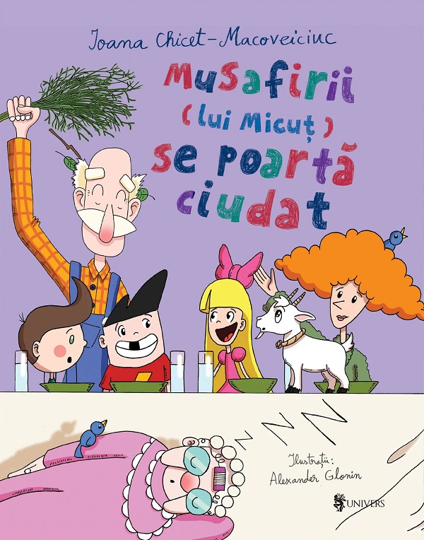 Coperta cărții 'Musafirii (lui Micuț) se poartă ciudat - Ioana Chicet-Macoveiciuc'