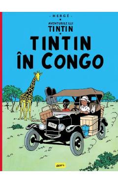 Coperta cărții 'Aventurile lui Tintin Vol.2: Tintin în Congo - Herge'