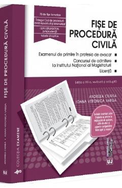 Coperta cărții 'Fișe de procedură civilă 2026 Ed.13 - Andreea Ciurea, Ioana Veronica Varga'