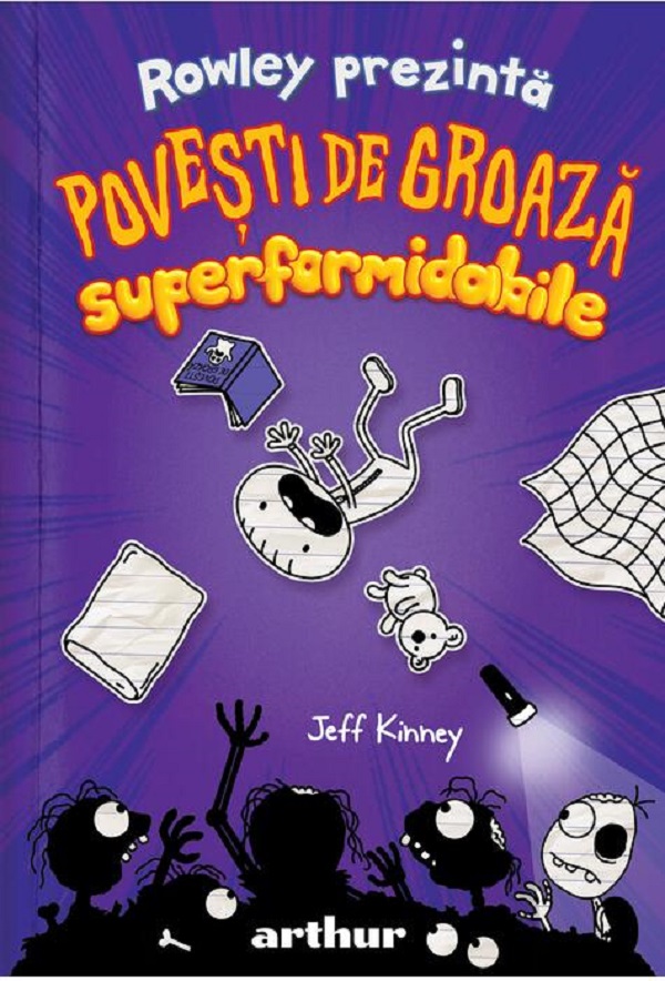 Coperta cărții 'Rowley prezintă: Povești de groază superformidabile - Jeff Kinney'