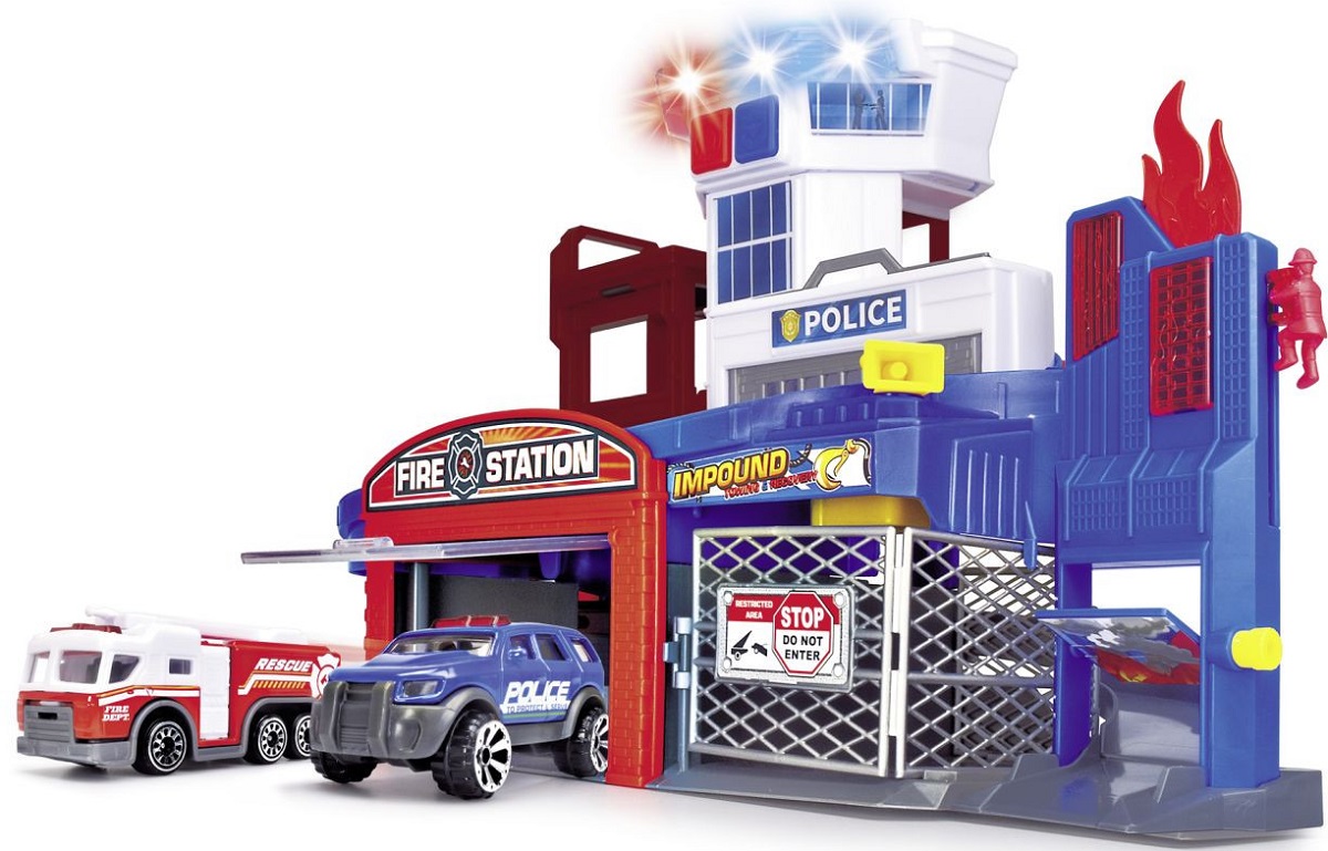 Imaginea produsului 'Dickie Fire and Rescue Playset. Stație de pompieri și salvare cu pulverizator'