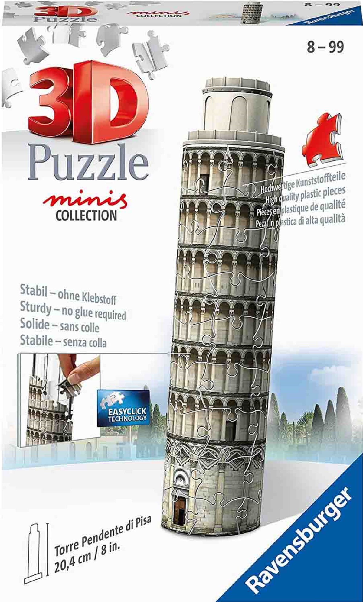 Imaginea produsului 'Puzzle 3D: Mini Turnul din Pisa'