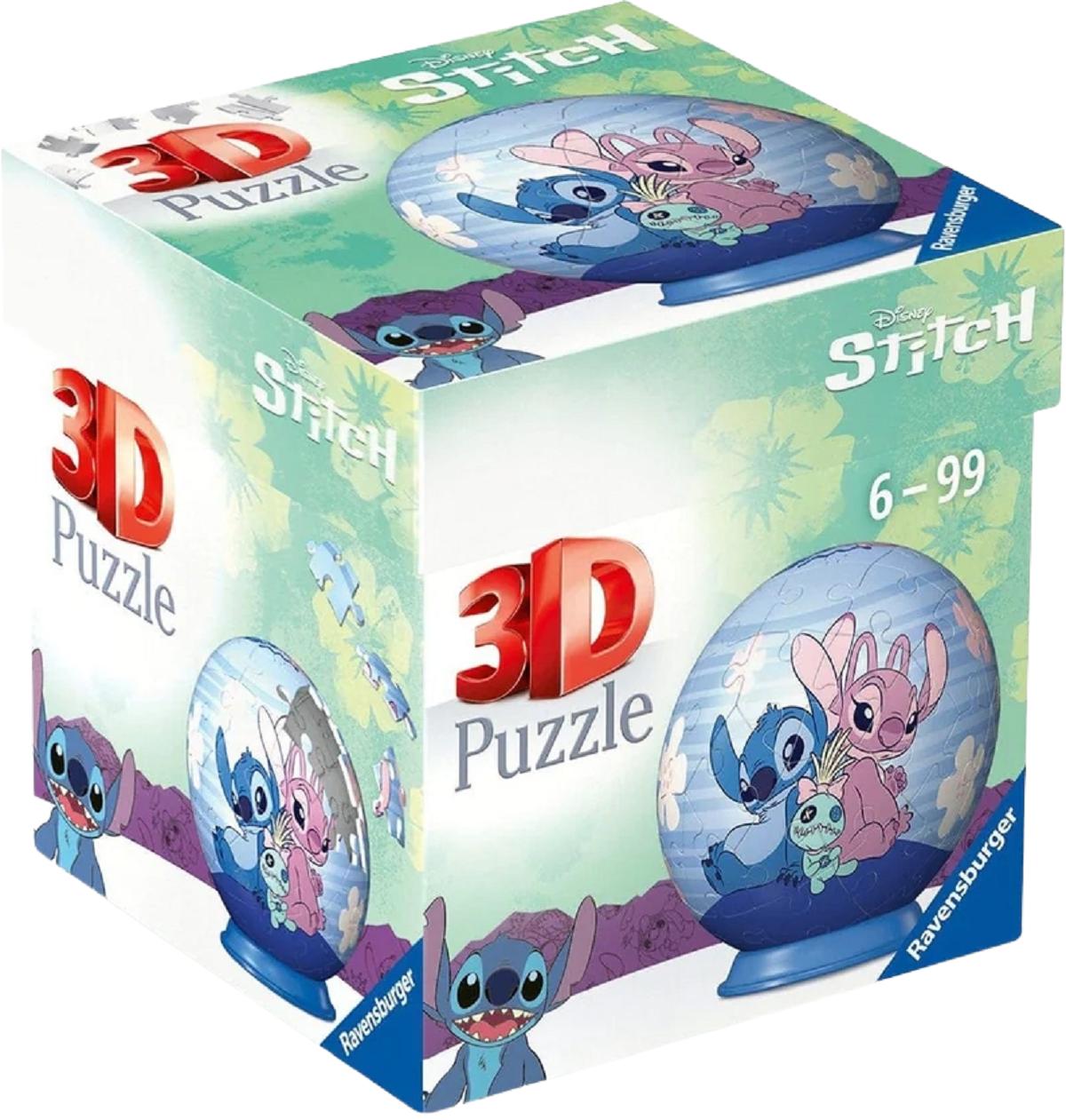 Imaginea produsului 'Puzzle 3D mini bilă: Disney Stitch Angel și Stitch'