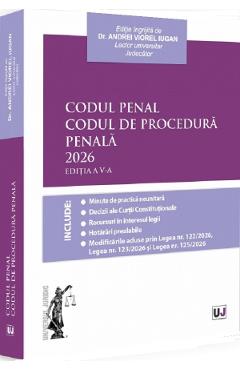 Coperta cărții 'Codul penal. Codul de procedură penală Ed.5 - Andrei Viorel Iugan'