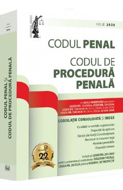 Coperta cărții 'Codul penal și Codul de procedură penală. Iulie 2026 - Dan Lupașcu'