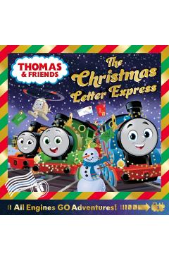 Coperta cărții 'Thomas & Friends: Thomas and the Christmas Letter Express -'