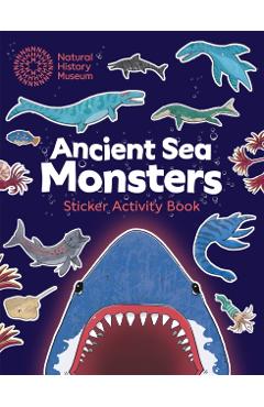 Coperta cărții 'Ancient Sea Monsters Sticker Activity Book -'