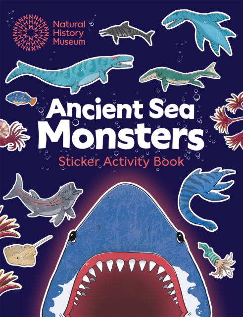 Coperta cărții 'Ancient Sea Monsters Sticker Activity Book -'
