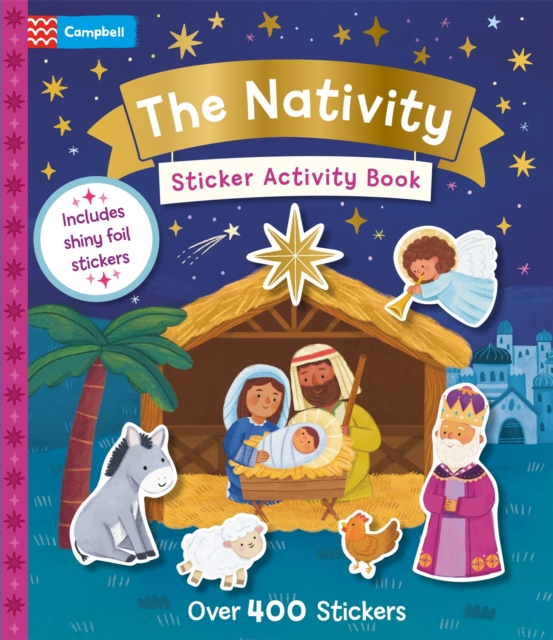 Coperta cărții 'Nativity Sticker Activity Book - Campbell Books'