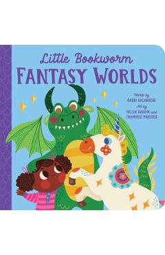Coperta cărții 'Little Bookworm: Fantasy Worlds - Gabbi Calabrese'