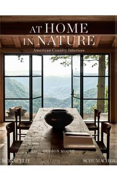Coperta cărții 'At Home in Nature - Hudson Moore'