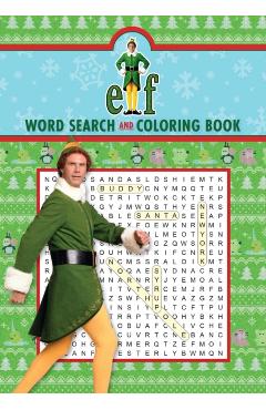 Coperta cărții 'Elf Word Search and Coloring Book -'