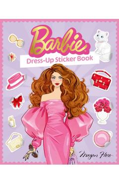 Coperta cărții 'Barbie: Dress-Up Sticker Book - Megan Hess'
