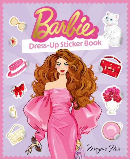 Coperta cărții 'Barbie: Dress-Up Sticker Book - Megan Hess'
