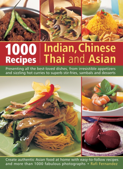Coperta cărții '1000 Recipes: Indian, Chinese, Thai and Asian -'