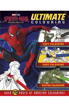 Coperta cărții 'Marvel Studios Spider-Man Brand New Day: Ultimate Colouring -'
