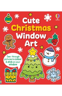 Coperta cărții 'Cute Christmas Window Art - Kate Nolan'
