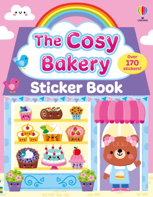 Coperta cărții 'Cosy Bakery Sticker Book - Lesley Sims'