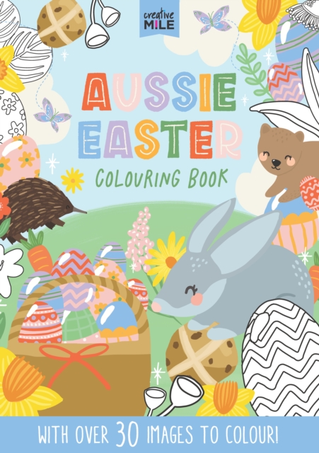 Coperta cărții 'Aussie Easter Colouring Book -'