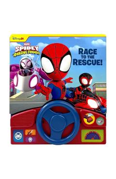 Disney Junior Marvel Spidey and His Amazing Friends: Race to the Rescue! Sound Book - Pi Kids
