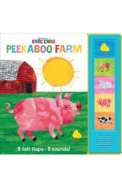 Coperta cărții 'World of Eric Carle: Peekaboo Farm Sound Book - Pi Kids'