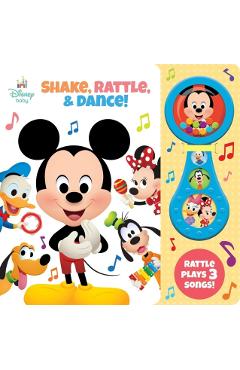 Coperta cărții 'Rattle Sound Book Disney Baby Shake Rattle & Dance - P I Kids'