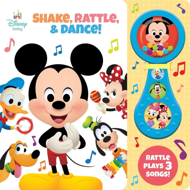Coperta cărții 'Rattle Sound Book Disney Baby Shake Rattle & Dance - P I Kids'